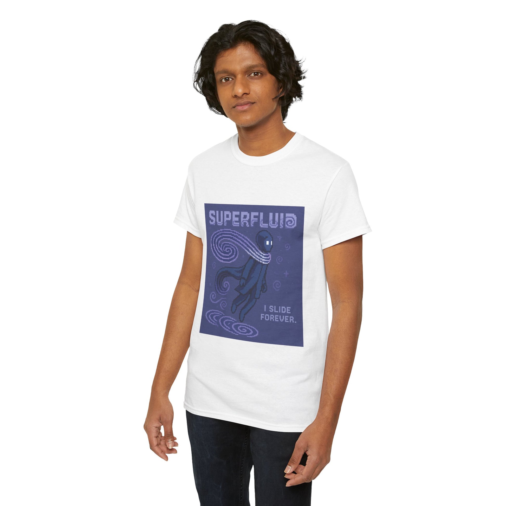 Superfluid- Quantum Fluid at Near Absolute Zero Pixel Tee - PixelatedPhysics