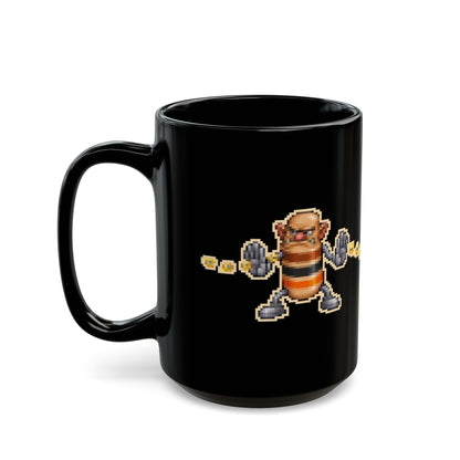 Ohmbert – Ohm’s Law pixel-art physics mug, black ceramic, view 7