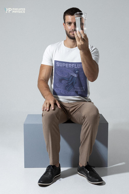 Superfluid- Quantum Fluid at Near Absolute Zero Physics T-Shirt-T-Shirt-PixelatedPhysics