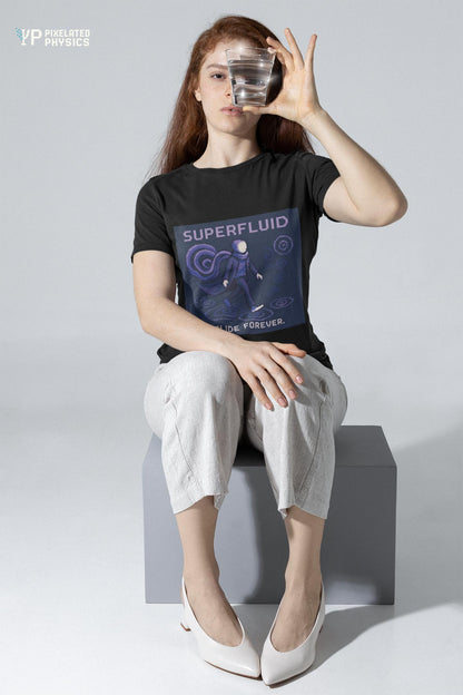 Superfluid – Quantum Fluid at Near Absolute Zero physics T-shirt