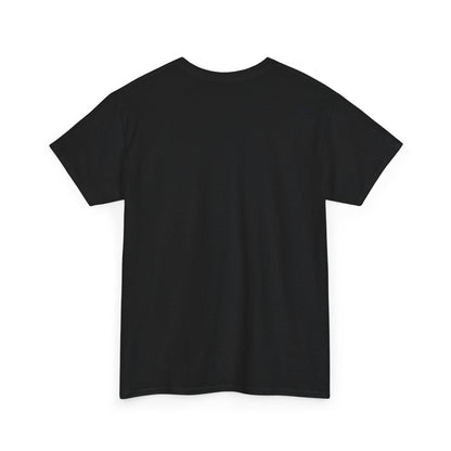 Black Corekeeper physics T-shirt, plain back view