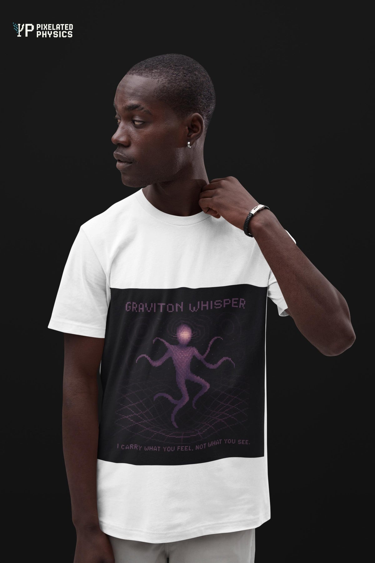 Graviton Whisper – Quantum Gravity / Force Carrier physics T-shirt