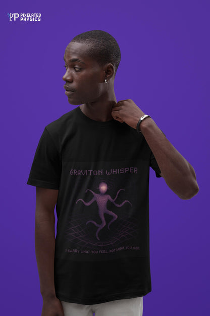 Graviton Whisper – Quantum Gravity / Force Carrier physics T-shirt