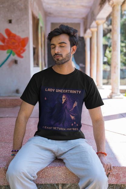 Lady Uncertainty – Heisenberg’s Uncertainty Principle physics T-shirt