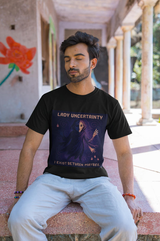 Lady Uncertainty – Quantum Mechanics / Heisenberg’s Limit Physics T-Shirt-T-Shirt-PixelatedPhysics