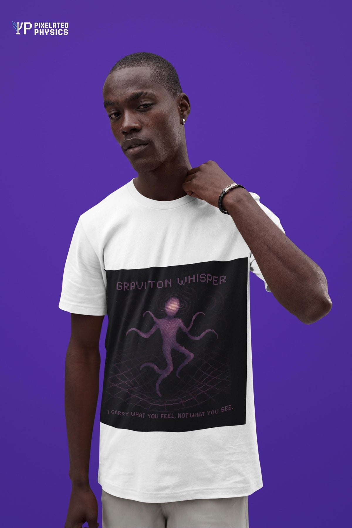 Graviton Whisper – Quantum Gravity / Force Carrier physics T-shirt