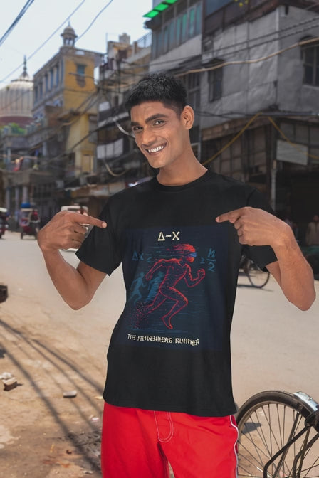 Δ-X worn on a model – Pixelated Physics