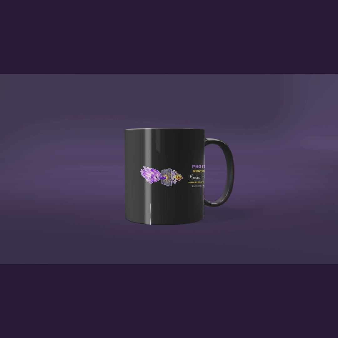 Photonix physics mug, rotating view