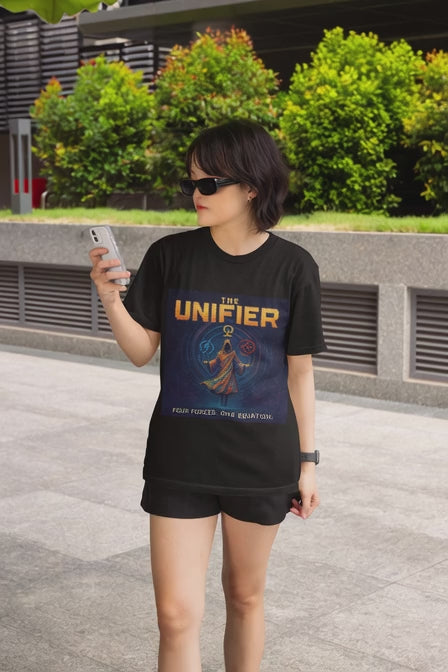 The Unifier worn on a model – Pixelated Physics