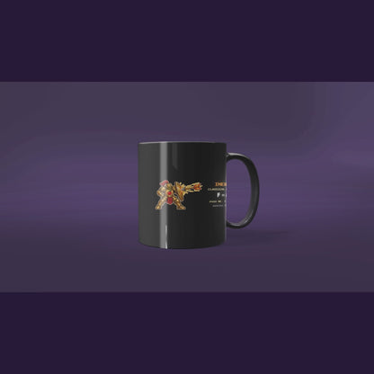 Inertio physics mug, rotating view