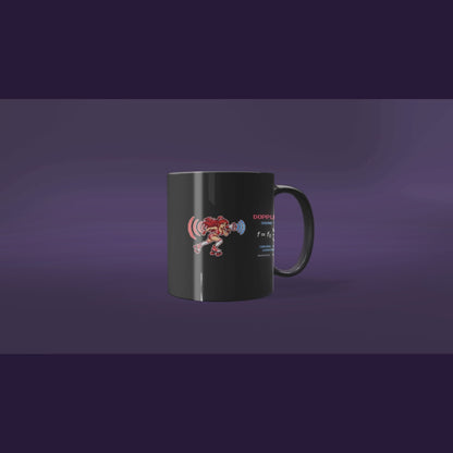 Dopplerine physics mug, rotating view
