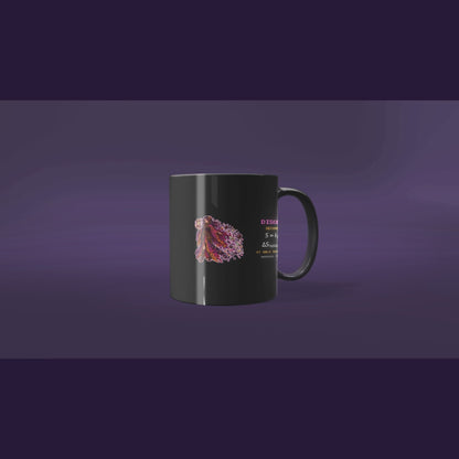Disordra physics mug, rotating view