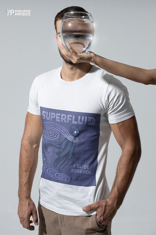 Superfluid- Quantum Fluid at Near Absolute Zero Physics T-Shirt-T-Shirt-PixelatedPhysics