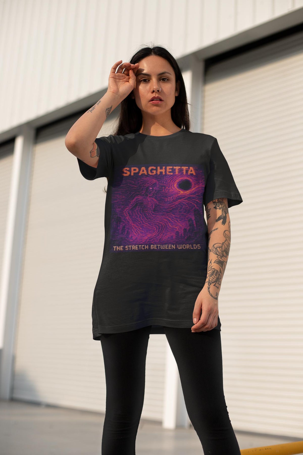 Spaghetta – Black Hole Spaghettification physics T-shirt
