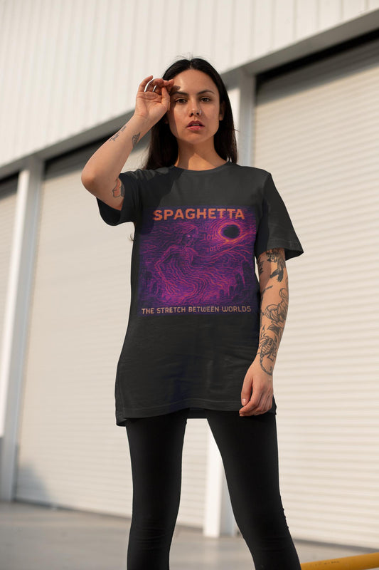 Spaghetta – Black Hole Physics / Spaghettification Stretch Physics T-Shirt-T-Shirt-PixelatedPhysics