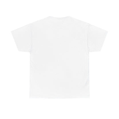 White Thermal Mirage physics T-shirt, plain back view